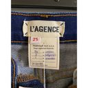 L'Agence L’AGENCE‎ Womens Ryland High Rise Frayed Denim Shorts Size 25 Photo 3