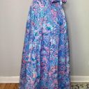 Talbots  Paisley Pastel Colors Flowing Floral Maxi Voile Skirt Photo 1