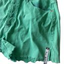 Juicy Couture  Green Tie Dye Cut Off Soft Denim Western Short Size 31 100% Cotton Photo 5