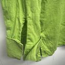 Worthington  Vintage Line Cotton Lime Green Button Front Womens Shirt Size Small Photo 8