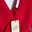 Lush Clothing Clothe Boutique Red Wrap Dress Photo 4