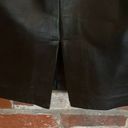 Apt. 9 Vintage  100% Leather Black  Pencil Skirt with Small Slit Size 8 Photo 3