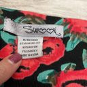 Swool Navy, Pink, Tan & Green Floral Print Knit Stretch Mini Skirt Size Medium Multiple Photo 6