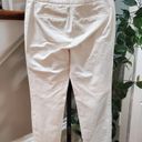 Bebe  Women's Beige Solid Cotton Casual Straight Leg Flat Front Capri Size 00 Photo 5