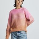 Everlane  the Gradient Alpaca Crew Sweater in Pink Brown Ombré Size Medium Blend Photo 0