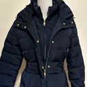 Cole Haan  Women's Navy Blue Down Winter Parker Coat S NWOT Photo 2