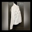 Covington longsleeves white jean jacket. Size Large Photo 1
