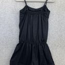 love on a hanger  Women's Romper Solid Black Shorts Sleeveless Size Medium Cotton Photo 1