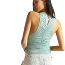 Pilcro NWT  Anthropologie Ruched Reversible Tank in Blue Green Size  Small Photo 1