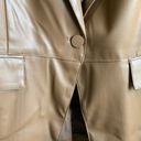 Laundry by Shelli Segal New!  Faux Leather Blazer (Sz XL) Brown Photo 5