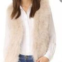 Club Monaco  VIOLET MARABOU FEATHER VEST CREAM BLUSH WOMENS S BOHO CHIC ELEGANT Photo 0