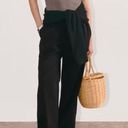 Everlane NWT  Black Wide Leg Organic Cotton Relaxed Elastic Waist Pants Size XS Photo 12