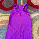 Spanx Ribbed Purple Racerback Tank Top Built in Shelf Bra No Padding Size S/M Photo 3