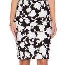 Kate Spade  Knee Length Pencil Skirt Black White Pink Floral Print Womens Size 6 Photo 0