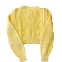 Industry  Yellow Puff Sleeve Sweater Size M NWT Photo 3