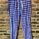 Krass&co Embassy Clothing  Pink Blue Plaid Sleepwear Pajama Pants Women's Size Large Photo 0