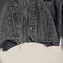 Princess Polly  Women’s Oversized Denim Jacket Charcoal Black SZ S M Photo 5