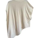 ZARA Cream Turtleneck Sleeveless Assymetrical Poncho Sweater Size Small Photo 0