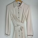 ZARA NWT  Long Sleeve Belted Shirt Dress Sz Small Button Down Wrap Around Tie Photo 5