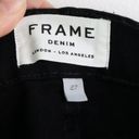 frame denim Frame Le High Skinny Distressed Raw Hem Jeans Black 27 Photo 6