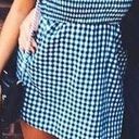 Strapless Gingham Dress Black Photo 0