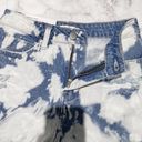 BP New  Ripped Cutoffs High Rise Shorts Non-Stretch Denim Blue Bleach Wash Photo 10