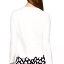 Kate Spade  Women's Scalloped Long Sleeve Cropped Sweater in White Size 0 Photo 1