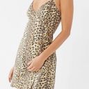 MINKPINK Leopard Print Denim Mini Dress Photo 0