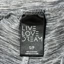 Live Love Dream  Small Athletic Joggers Capris Pants Stretch Gray Heathered Photo 3