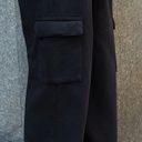 John Galt Black Anastasia Cargo Sweatpants Photo 1