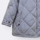 Liz Claiborne  Woman Down Feather Quilted Puffer Coat Plus Sized Womens 3X Blue Photo 1