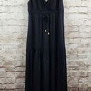 l*space L* Emma Cover Up Dress in Black Size Small NWT Sleeveless V Neck Photo 3