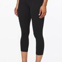 Lululemon Black  HR Align Crop 21” leggings Size 10 Photo 5