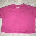 Nike Dri Fit Pink Cropped Tee Photo 2