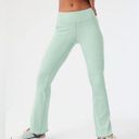 Outdoor Voices  SuperForm Rib Mint High Rise Flare Pants Women’s Size Large Photo 0