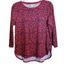 Tommy Bahama  Top Womens Large Multicolor Animal Print Cotton Blouse Photo 0