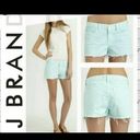 J Brand  Cut Off shorts aqua mint green 26 Photo 1