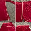 Aura  Still Bejeweled Hot Pink Velvet Wide Leg Pants Pleated L Photo 8