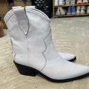 White Cowgirl Booties Size 8 Photo 3