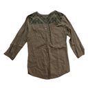 Kuhl  Women’s Martina 3/4 Sleeve Organic Cotton Button Back Top | Taupe Olive | S Photo 3