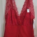 Marilyn Monroe  Lacey Red Deep Plunge Intimates BodySuit Size M Photo 0