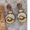 ma*rs New Holiday Fashion . Claus/Granny Multi-Color Pearl Bead Design Alloy Stud E Photo 3