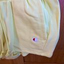 Champion Women’s Butter Yellow  Reverse Weave Sweat Shorts Photo 3