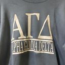 Alpha Gamma Delta Crewneck Sweatshirt Greek Letters Alpha Gam Blue Photo 1