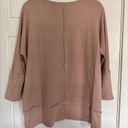 Spanx  Oversized 3/4 Sleeves Pullover Sweater, Beige, Size Medium Photo 1