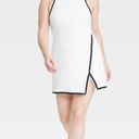 All In Motion Women's High-Neck Wrap Active Dress -  White L Photo 2