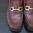 Salvatore Ferragamo Vintage  Sport ST09721 Brown Leather Loafers Horsebit Size 6B Photo 4