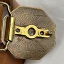 Twisted Vintage Horizon Brass Copper  Sun Belt Buckle M Medium Brown Leather Belt Photo 7