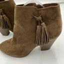 American Eagle  Womens Sz 9 Brown Faux Suede Chunky Heel Ankle Boots Photo 2