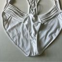 Fabletics NWOT  Halah one piece white xl strappy Monokini Photo 5